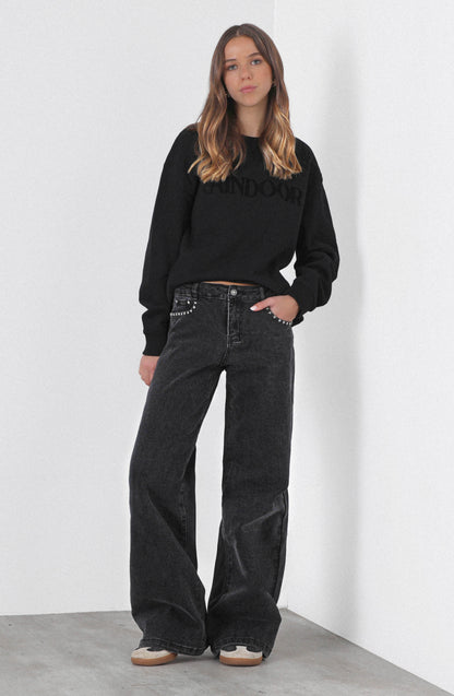 Pantalón Estrella Bolsillo Black