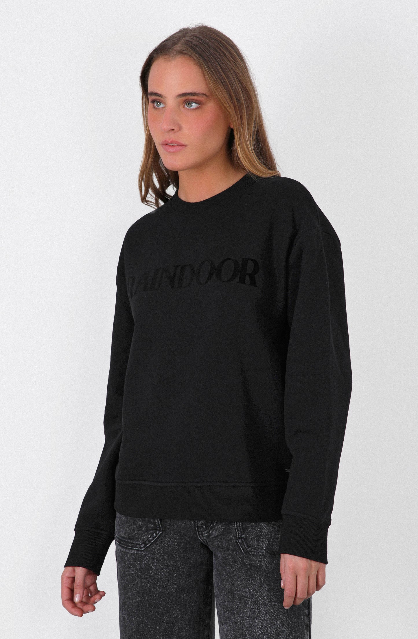 Polerón Crew Neck Logo Velvet Black