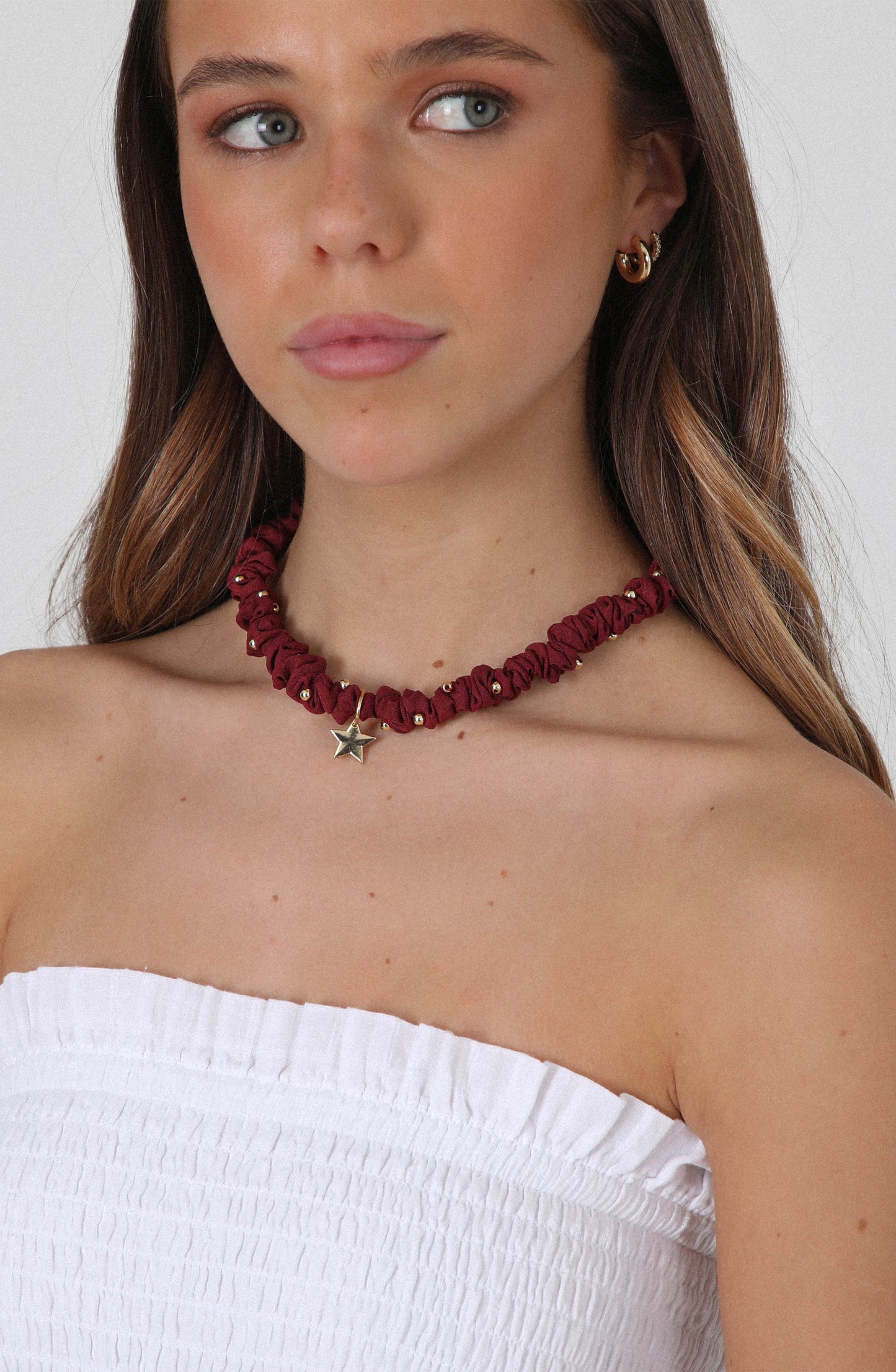 Collar Tejido Estrella Red