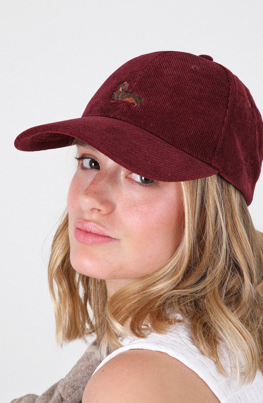 Jockey Cotelé Bordado Burgundy