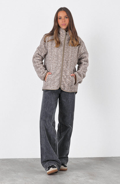 Chiporro Full Zipper Beige Melange