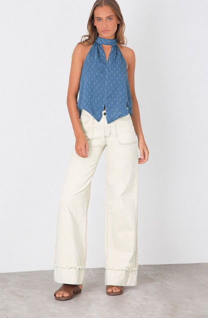 Pantalón Wide Leg Sun Ecru