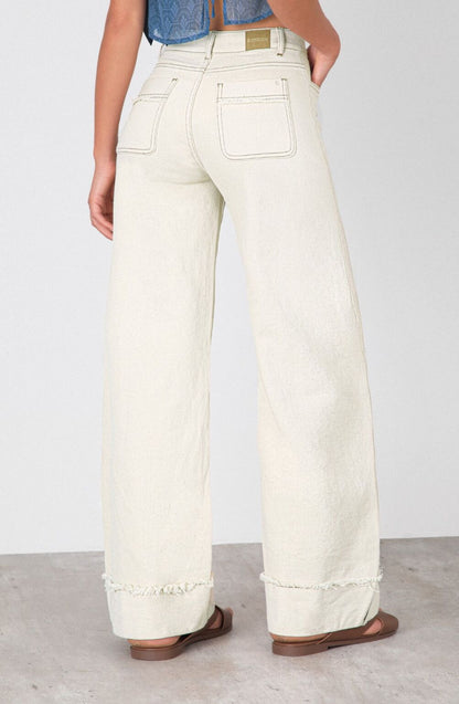 Pantalón Wide Leg Sun Ecru