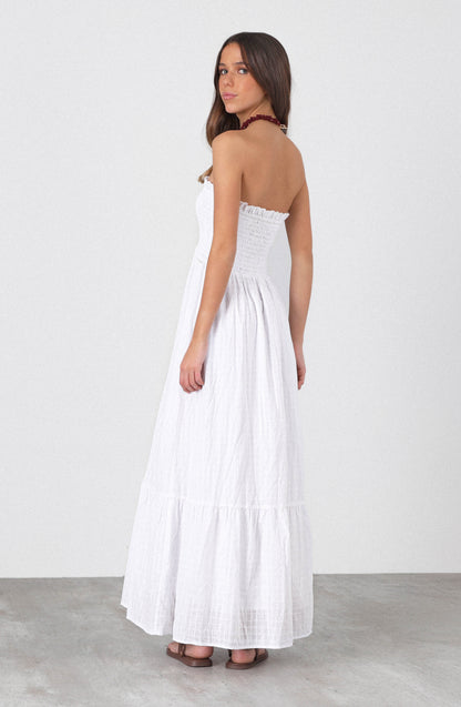 Vestido Largo Strapless White