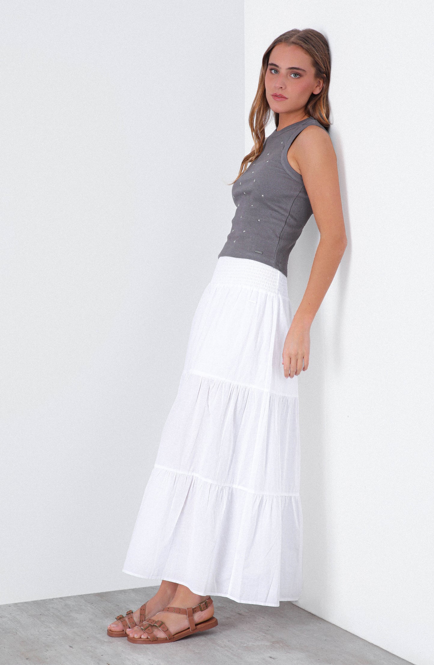 Top Tank Estrellas Grey