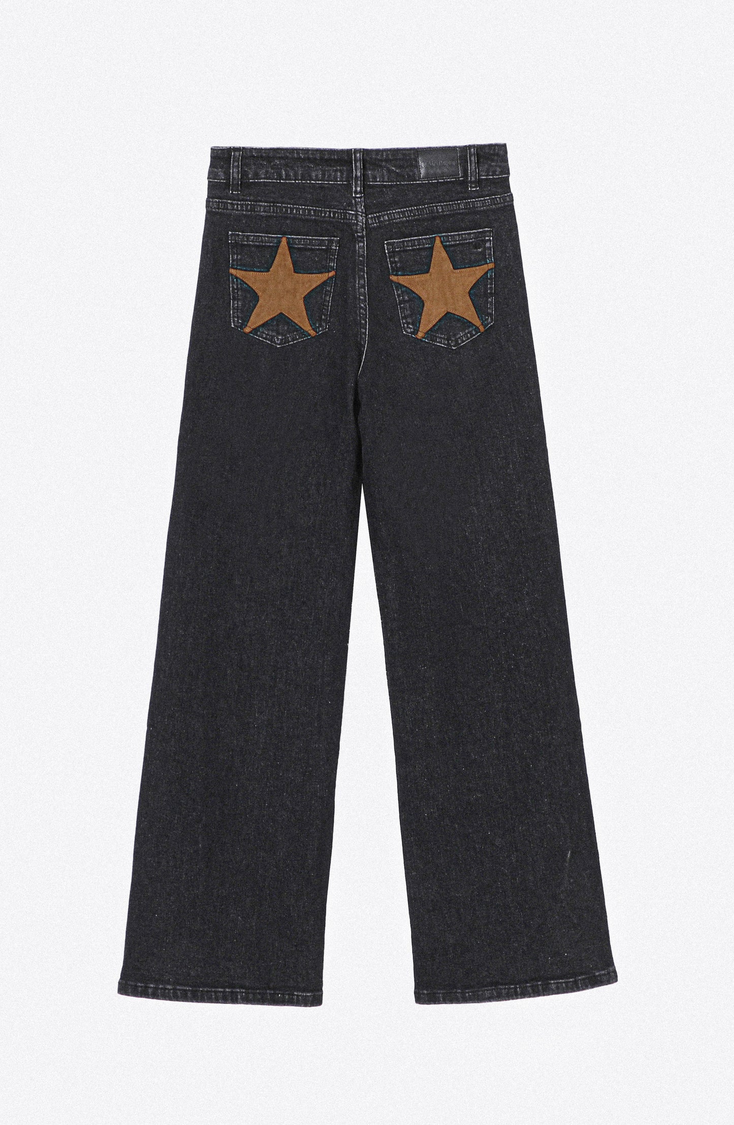 Pantalón Straight Estrellas Black