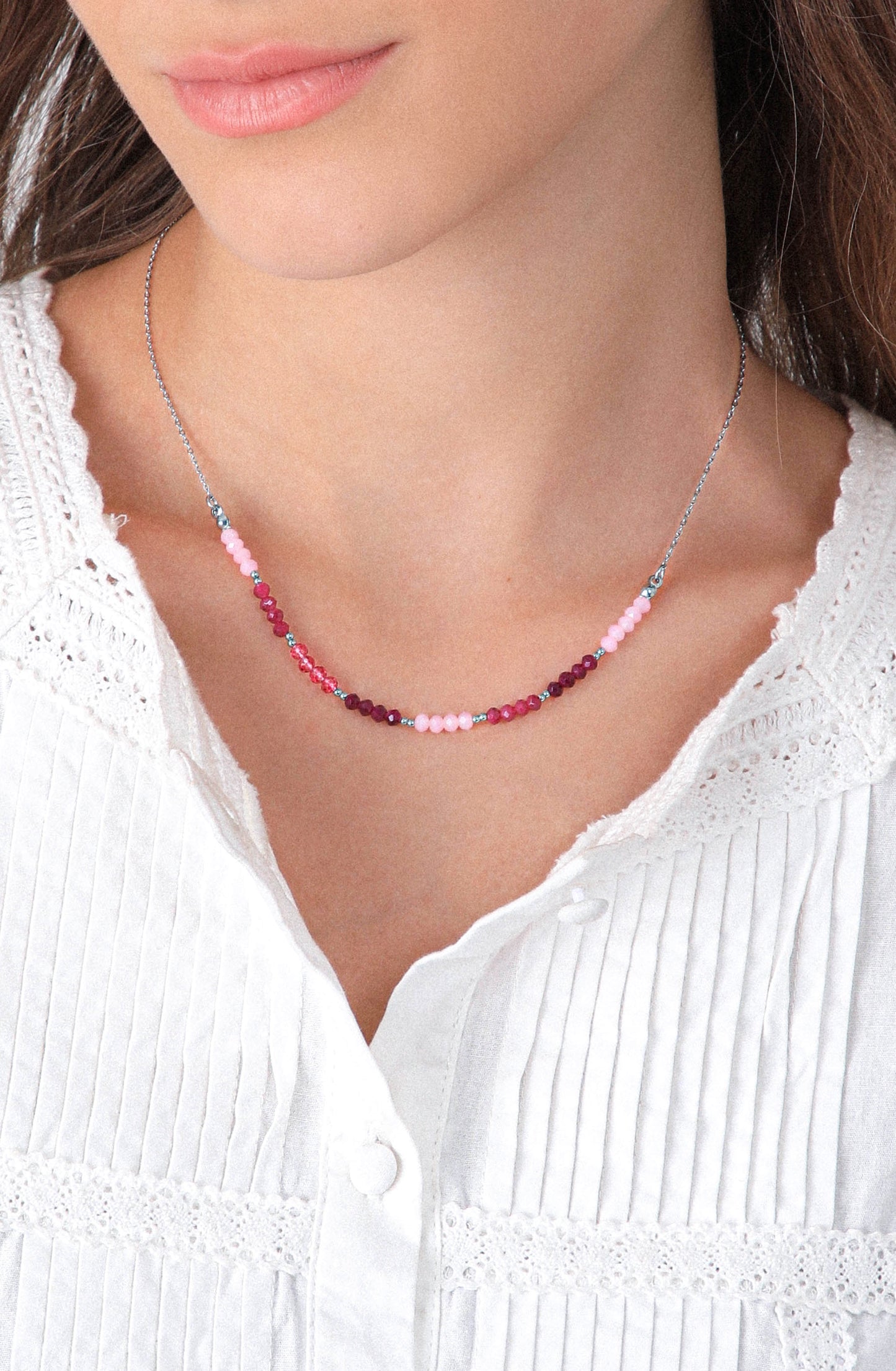 Collar Mostacillas Silver