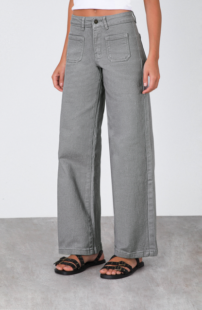 Pantalón Straight Pocket Grey