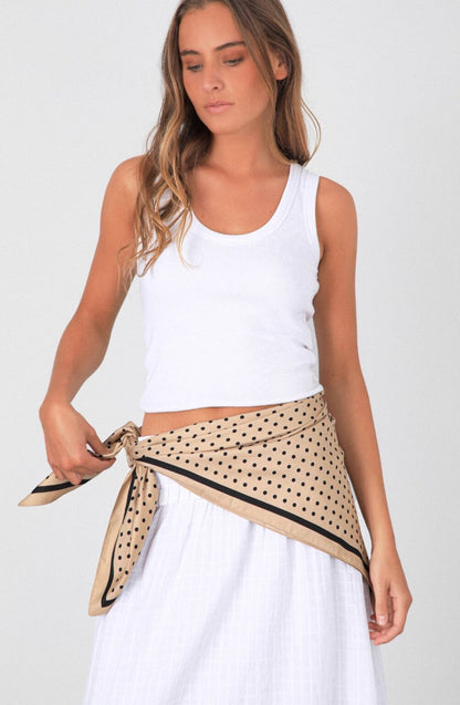 Pañuelo Polka Dot Taupe