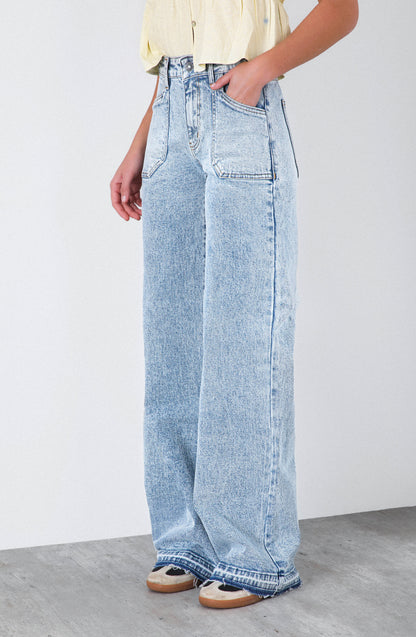 Pantalón Wide Leg Whistler Blue
