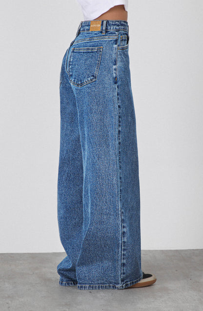 Pantalón Tiro Bajo Blue