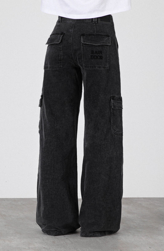 Pantalón Wide Leg Bag Black