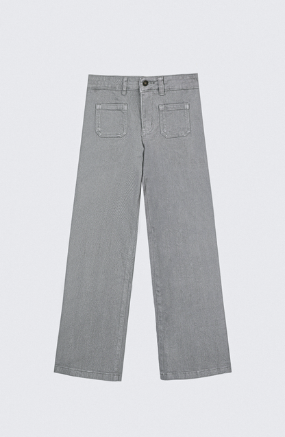 Pantalón Straight Pocket Grey