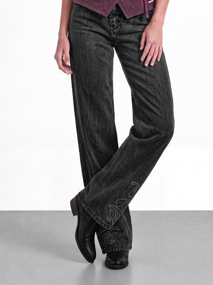 Pantalón Tachas Paisley Grey