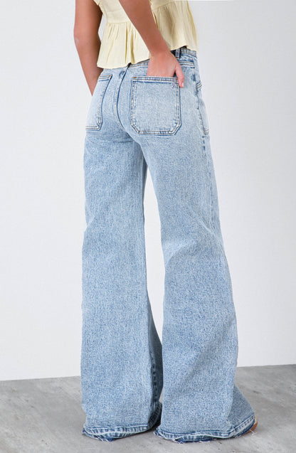 Pantalón Wide Leg Whistler Blue