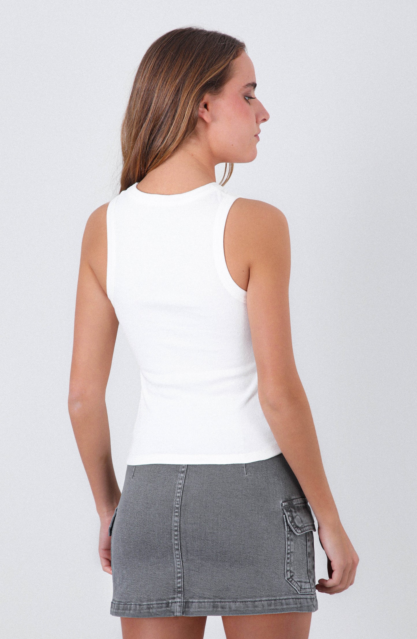 Top Tank Estrellas White