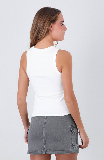 Top Tank Estrellas White