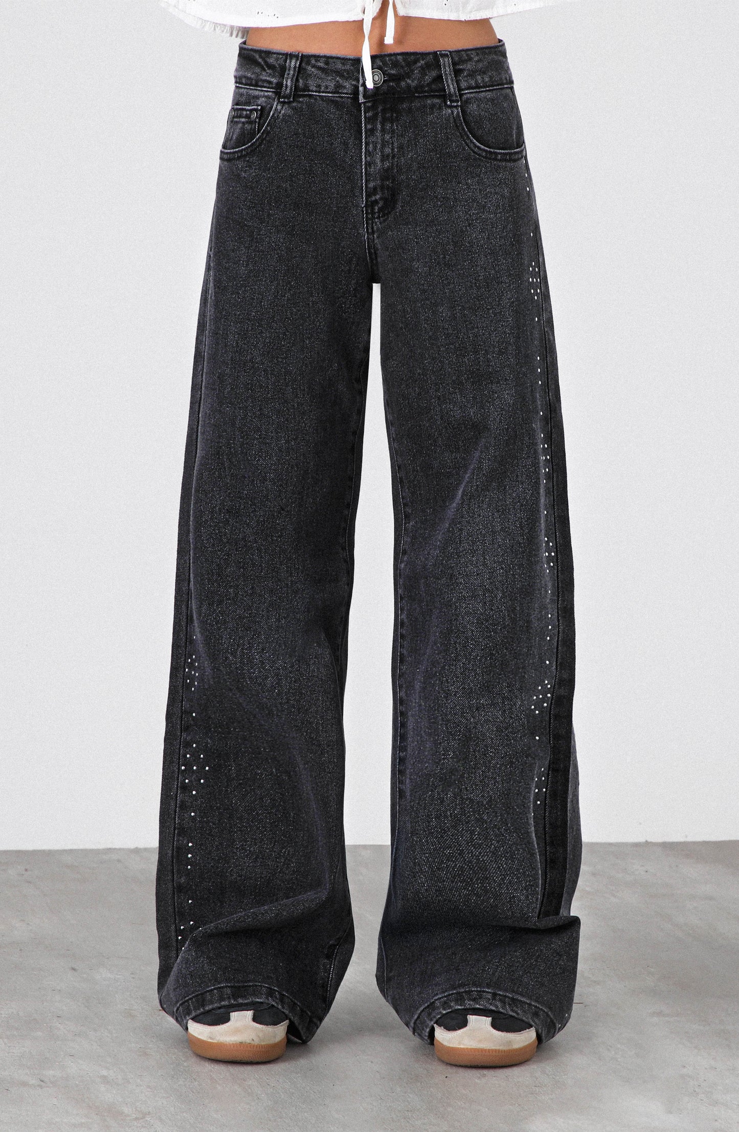 Pantalón Estrellas Tachas Black