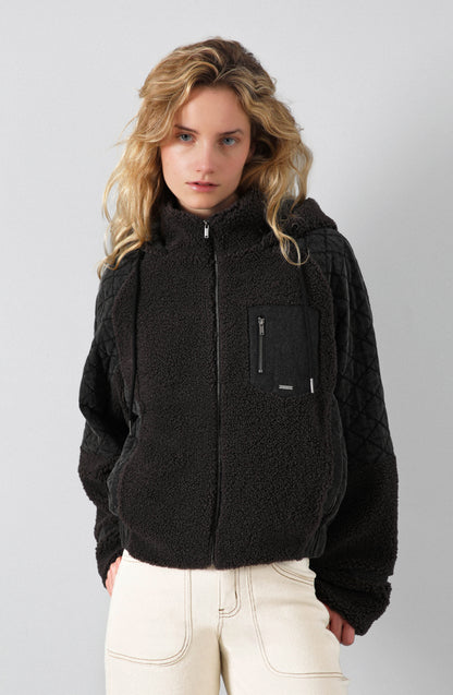 Chiporro Sherpa Quilt Gray