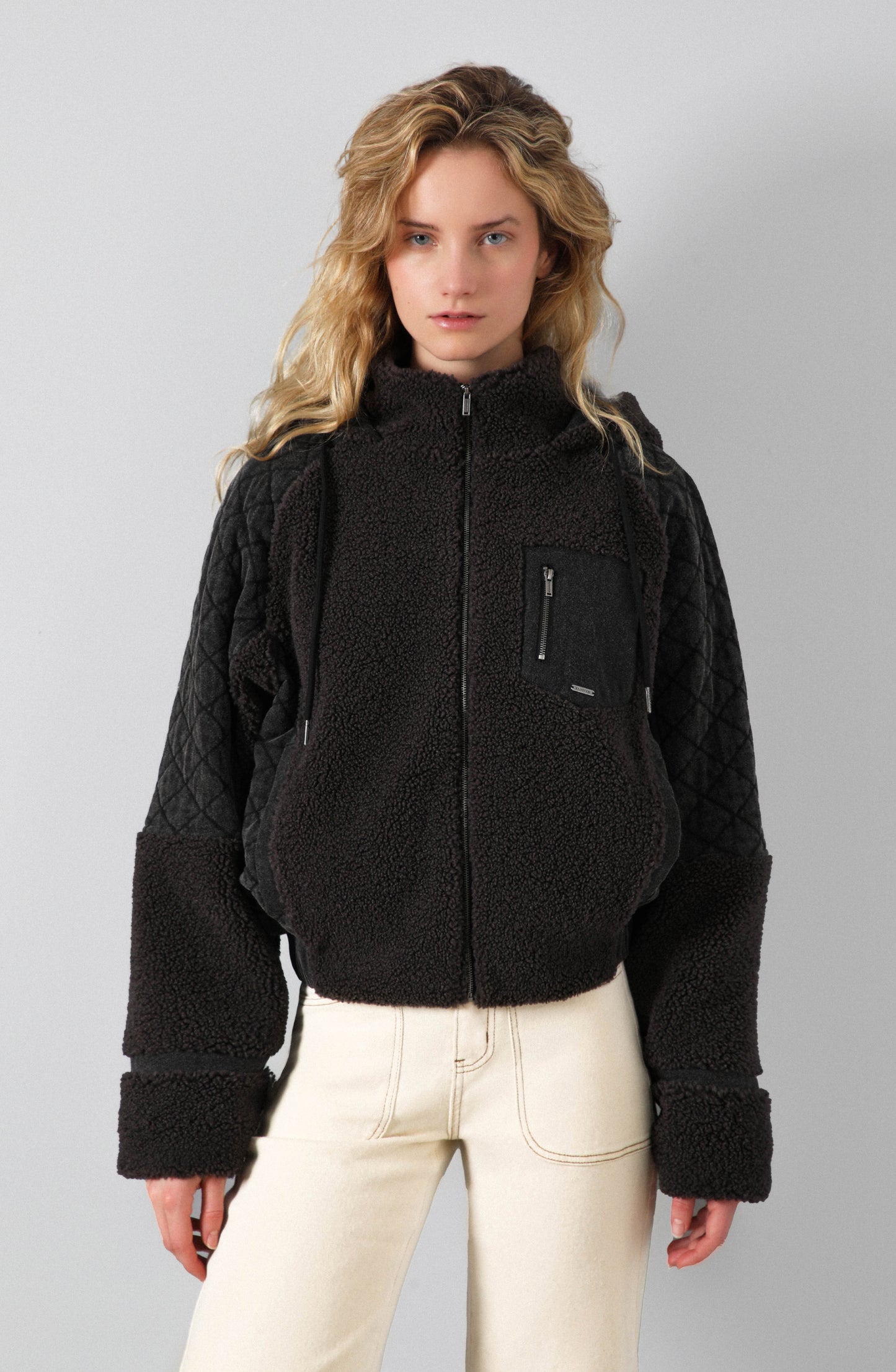 Chiporro Sherpa Quilt Gray