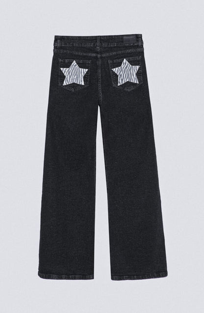 Pantalón Estrella Zebra Black