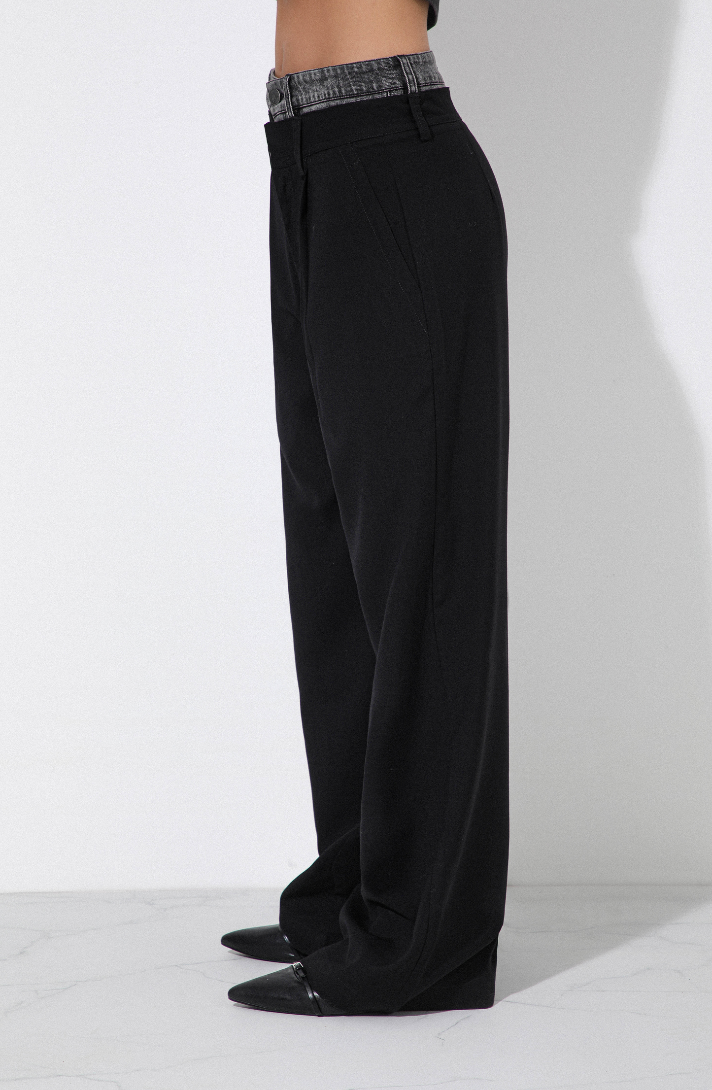 Pantalón Sastrero Pretina Denim