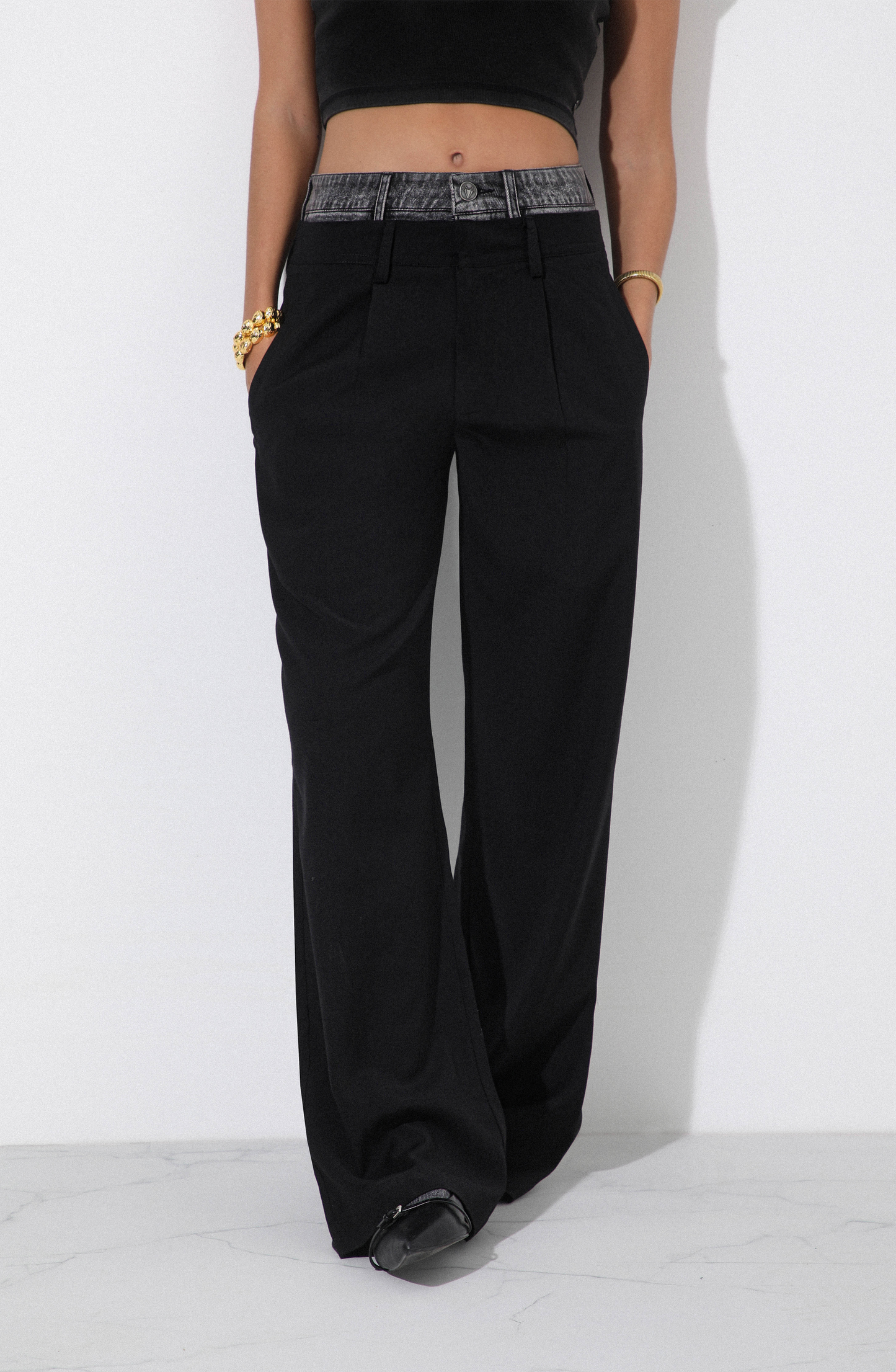 Pantalón Sastrero Pretina Denim