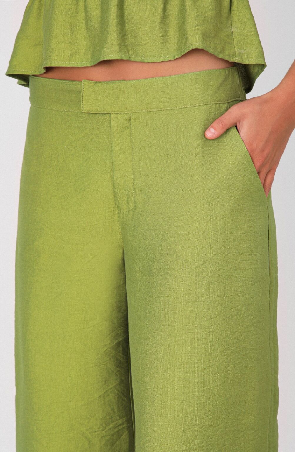 Pantalón Lino Pistacho
