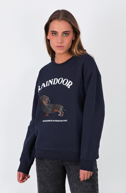 Polerón Crew Neck Estampado Navy