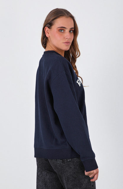 Polerón Crew Neck Estampado Navy