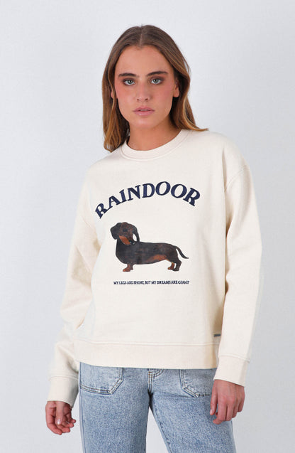 Polerón Crew Neck Estampado Bone