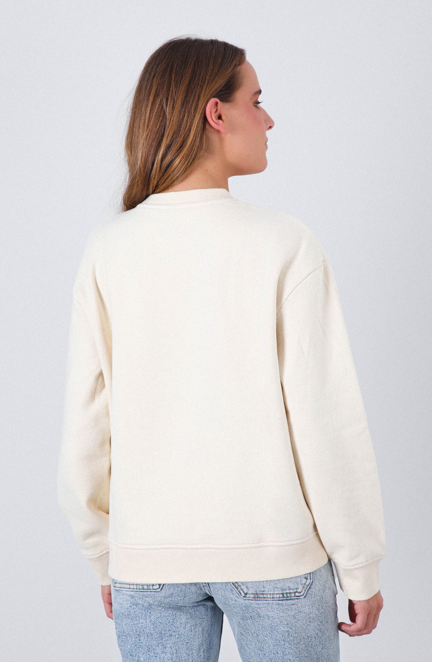 Polerón Crew Neck Estampado Bone