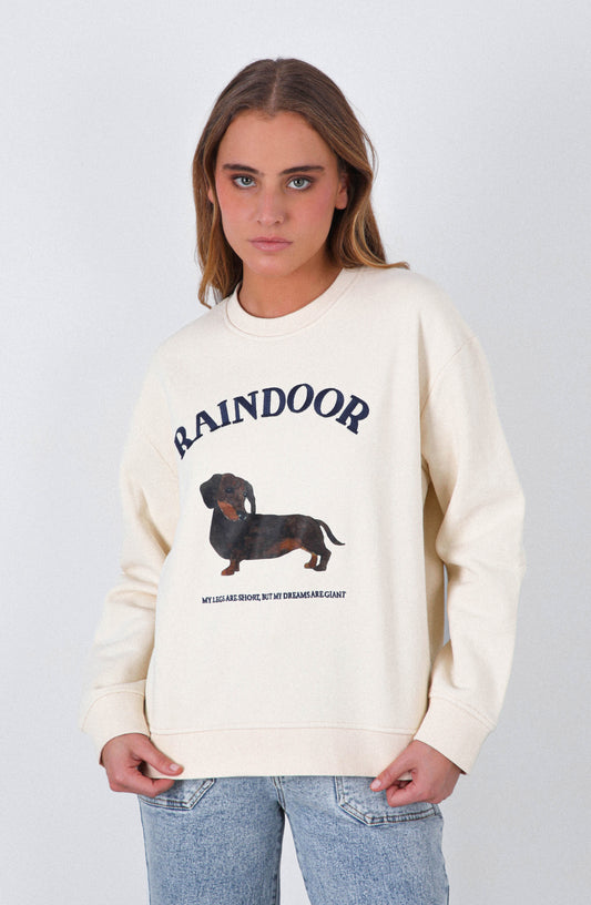 Polerón Crew Neck Estampado Bone