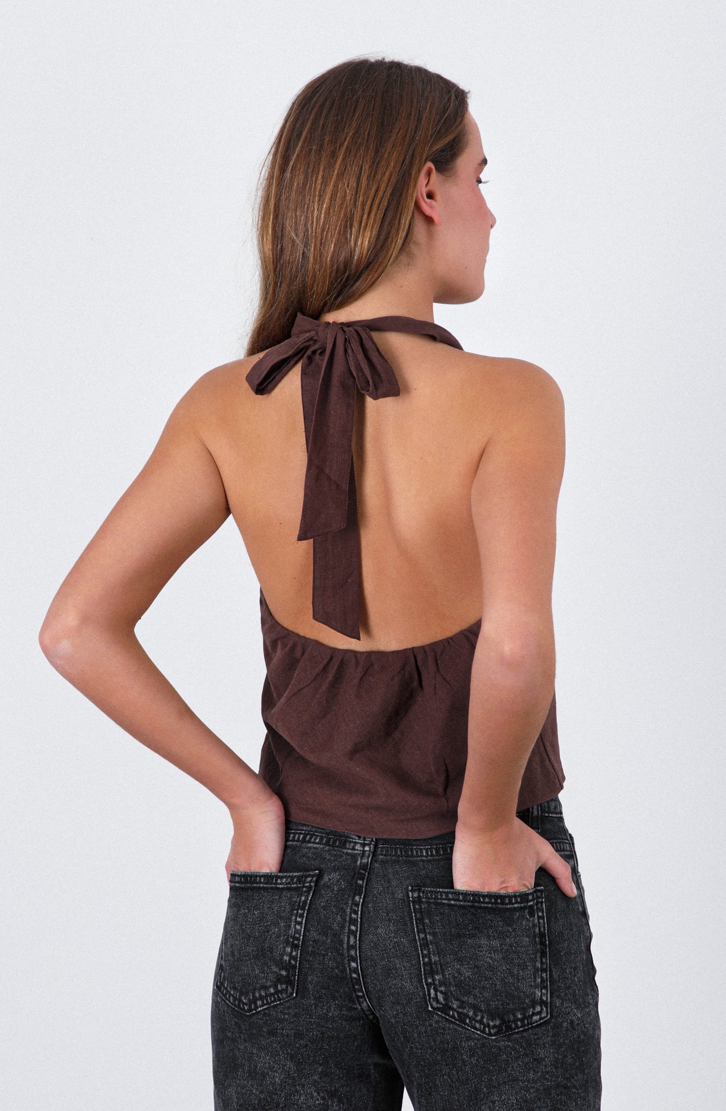Top Halter Brown