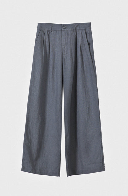 Pantalón Lino Liso Grey