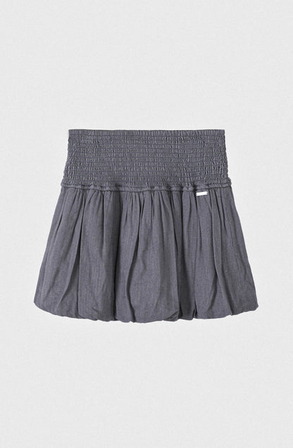 Falda Globo Lino Grey