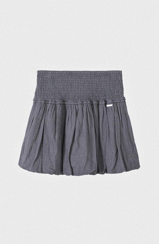Falda Globo Lino Grey