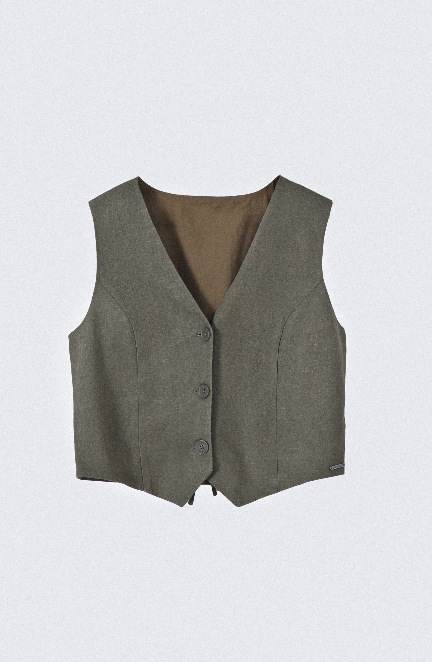 Vest Lino Green