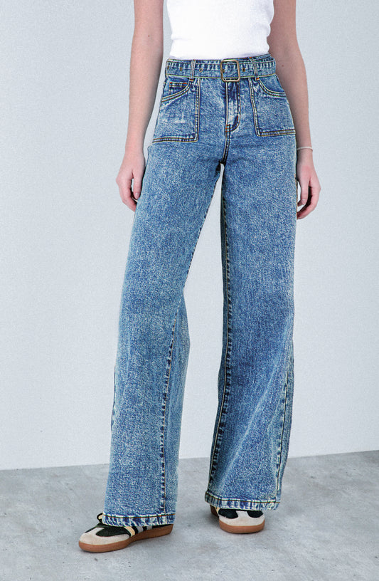 Pantalón Cinturón Blue