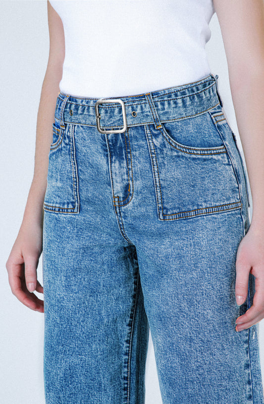 Pantalón Cinturón Blue