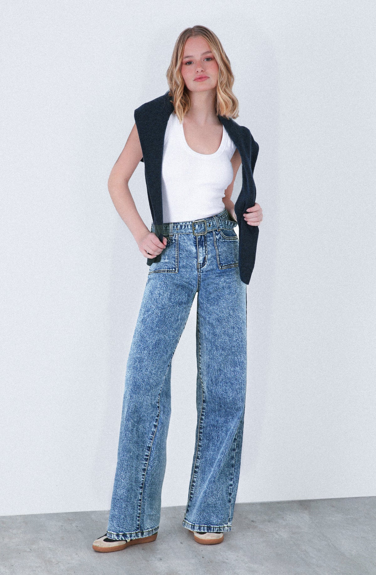 Pantalón Cinturón Blue