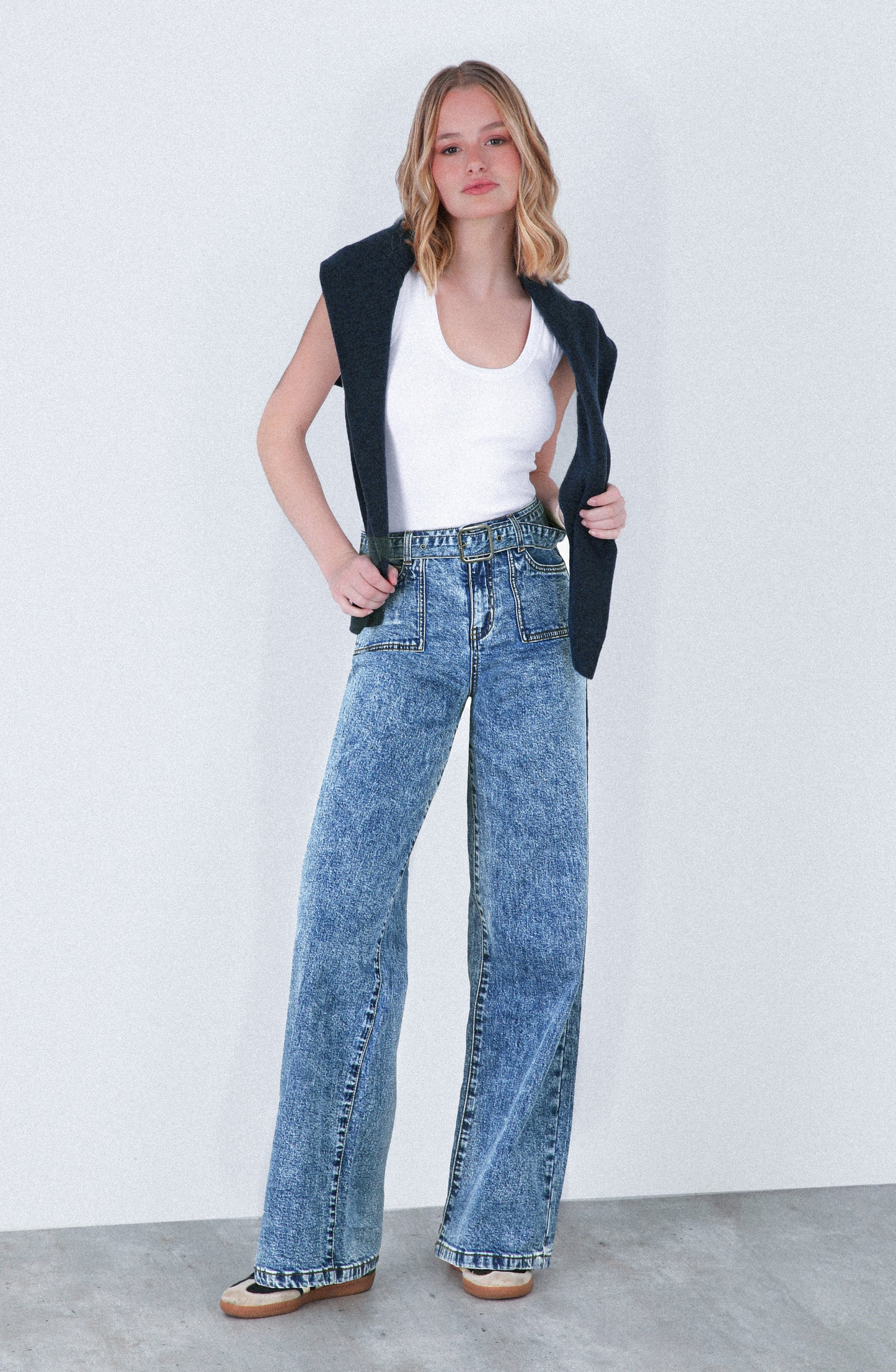 Pantalón Cinturón Blue