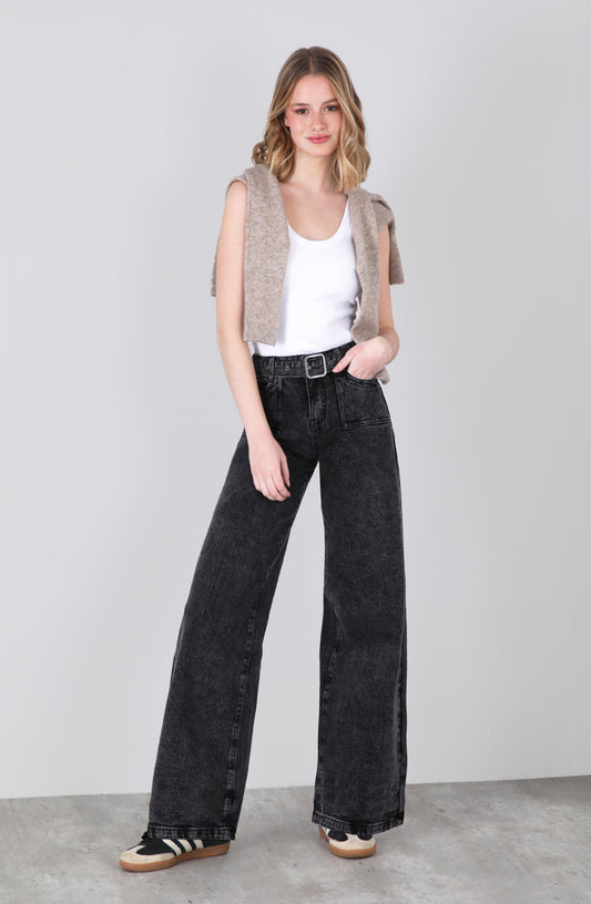 Pantalón Cinturón Black