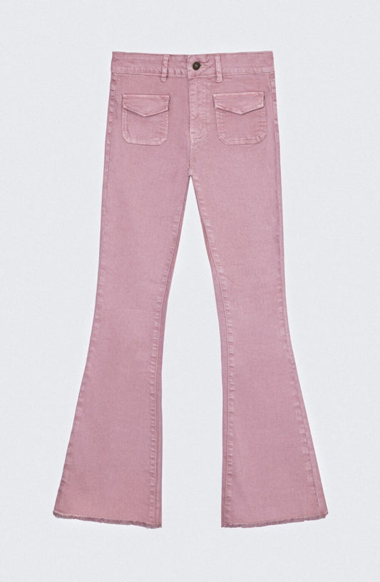 Pantalón Flare Pocket Pink