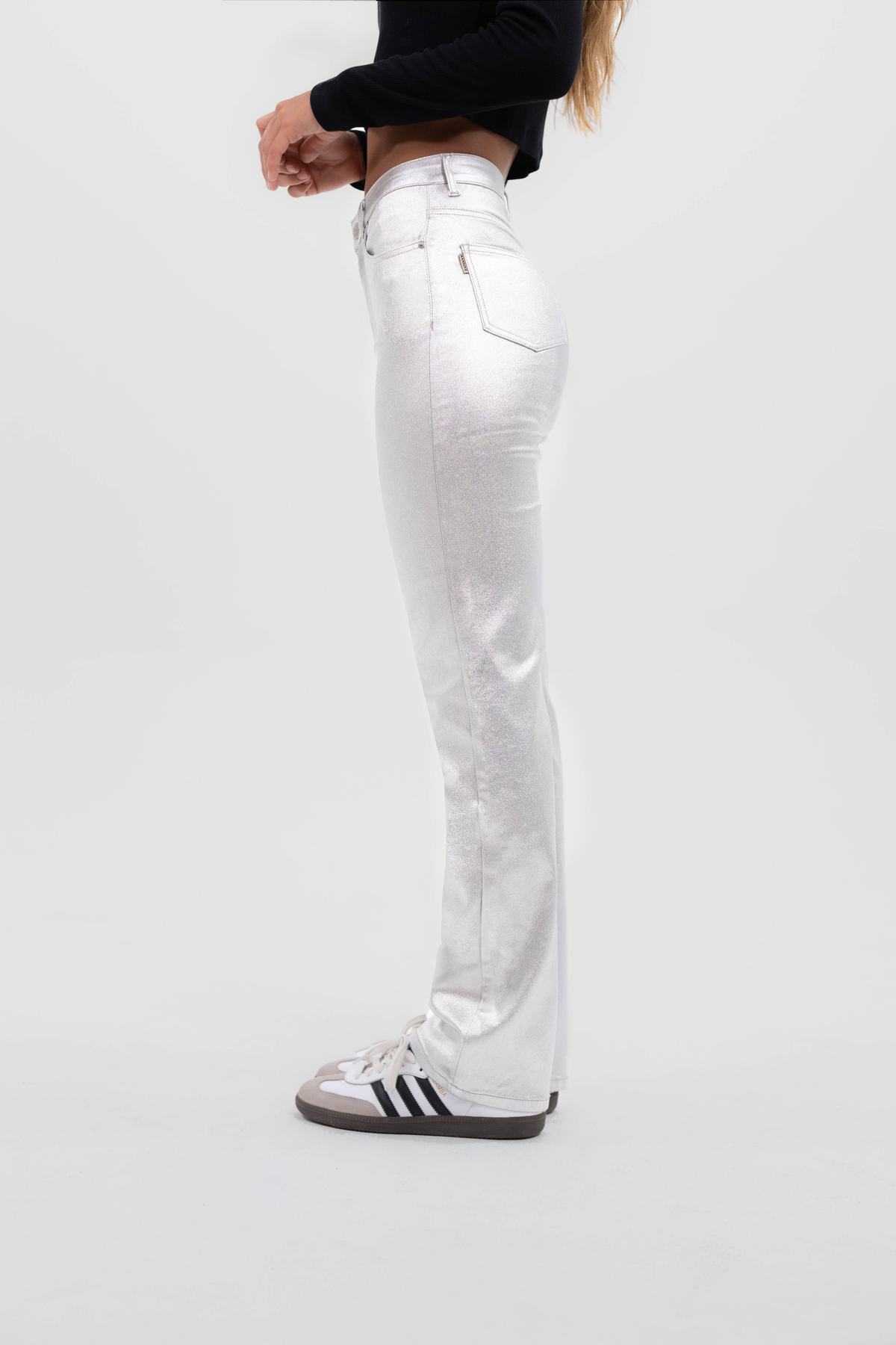 Pants Slim Silver