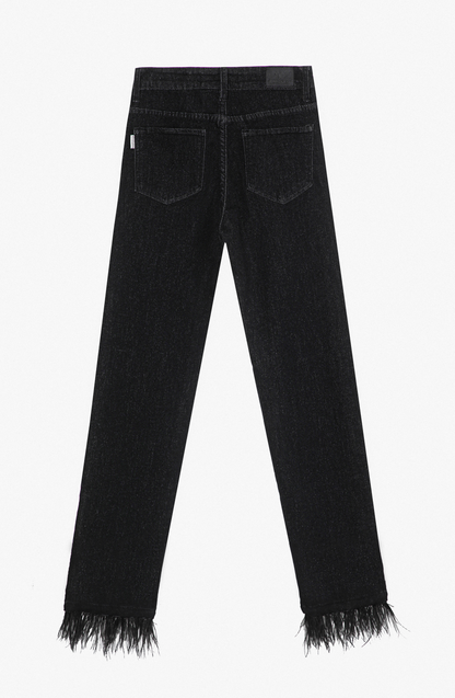 Pants Slim Plumas Black