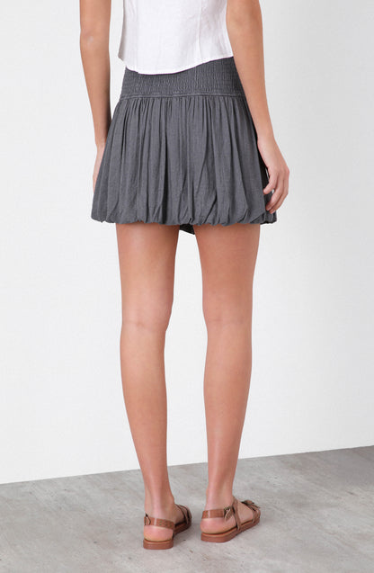 Falda Globo Lino Grey