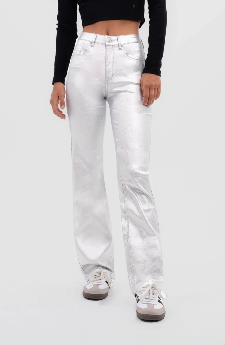 Pants Slim Silver