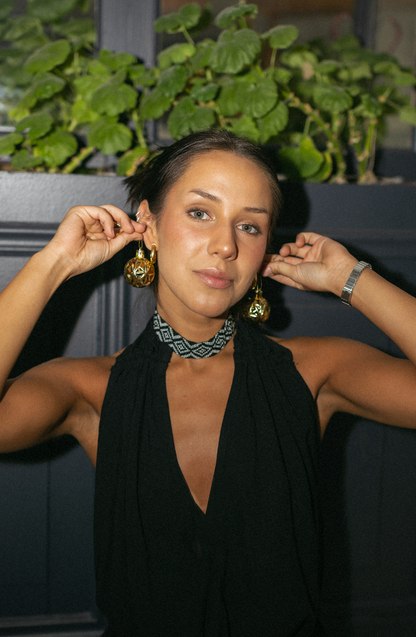 Choker Mostacillas Black