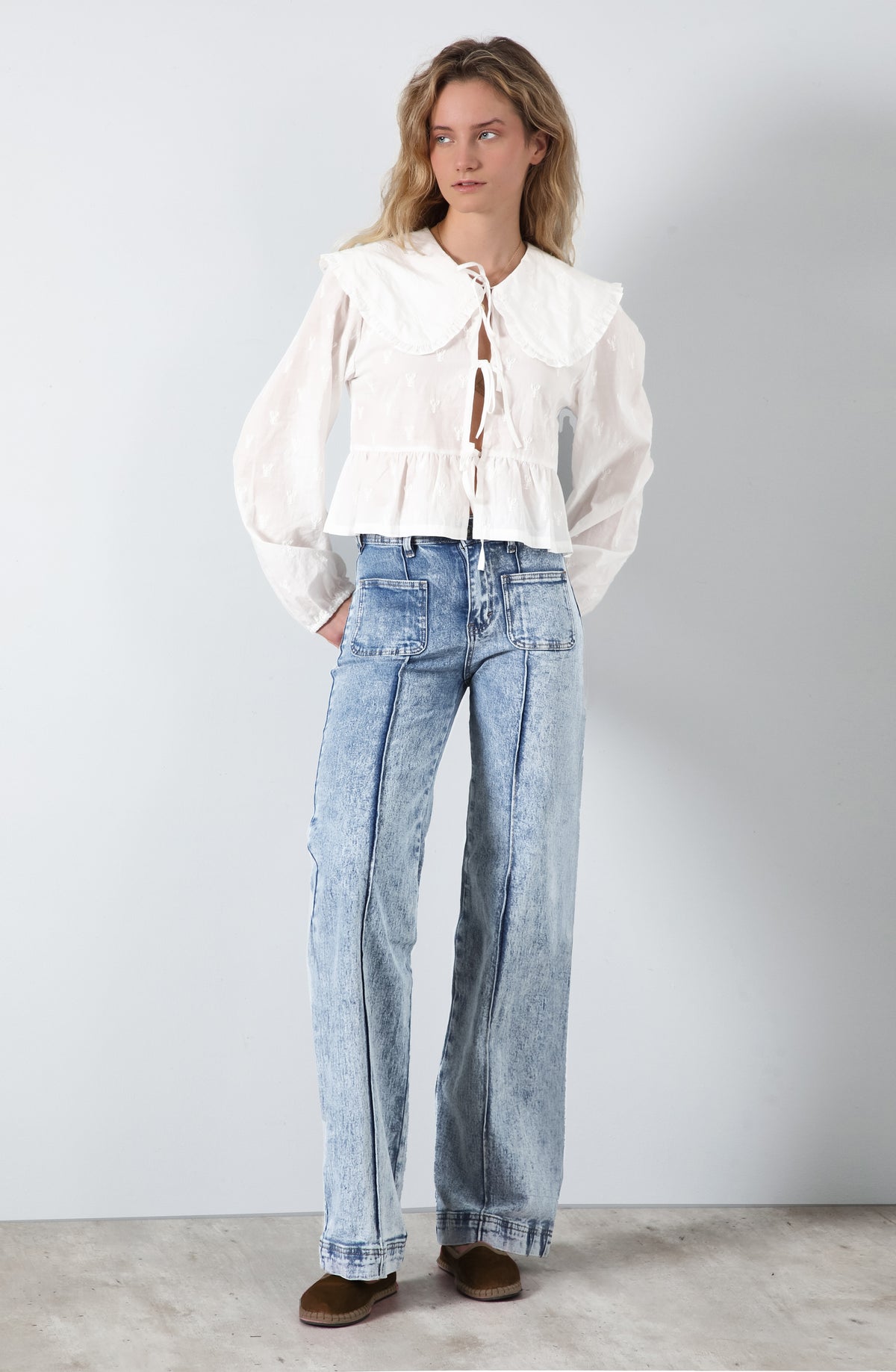 Pantalón Wide Leg Pocket Blue R